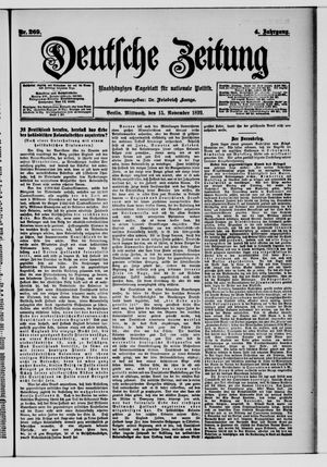 Deutsche Zeitung vom 15.11.1899