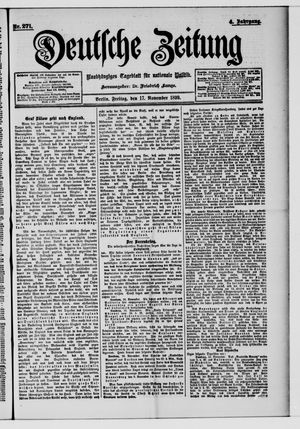 Deutsche Zeitung vom 17.11.1899