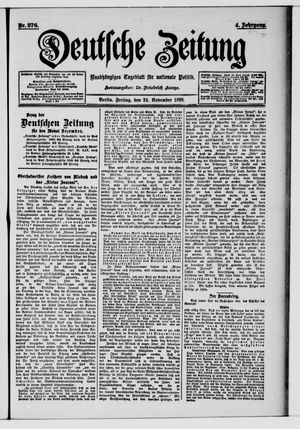 Deutsche Zeitung vom 24.11.1899
