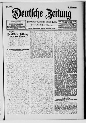 Deutsche Zeitung vom 30.11.1899