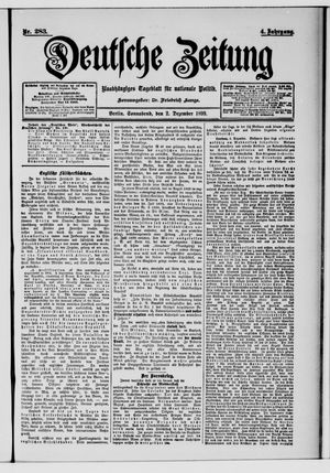Deutsche Zeitung vom 02.12.1899