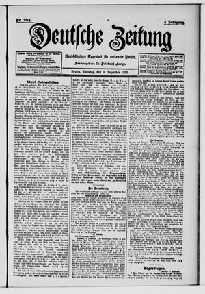 Deutsche Zeitung vom 03.12.1899
