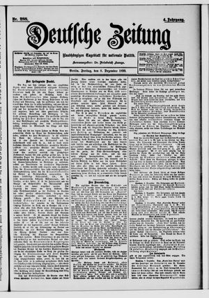 Deutsche Zeitung vom 08.12.1899