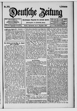 Deutsche Zeitung vom 09.12.1899