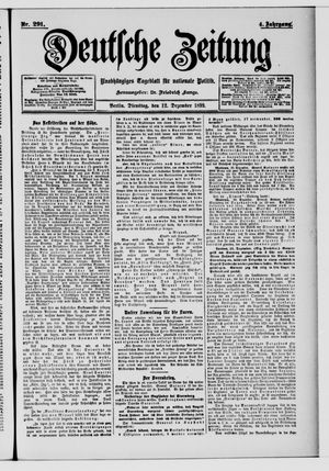 Deutsche Zeitung vom 12.12.1899