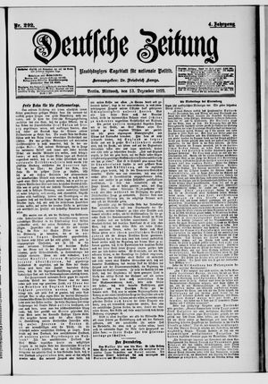 Deutsche Zeitung vom 13.12.1899