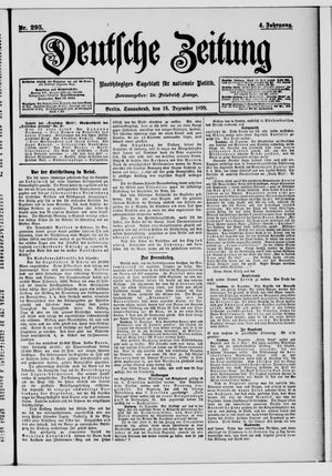 Deutsche Zeitung vom 16.12.1899