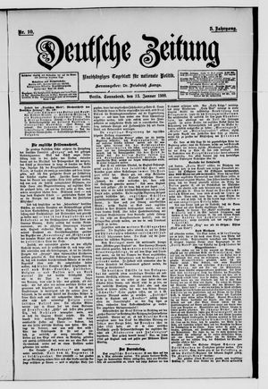 Deutsche Zeitung vom 13.01.1900