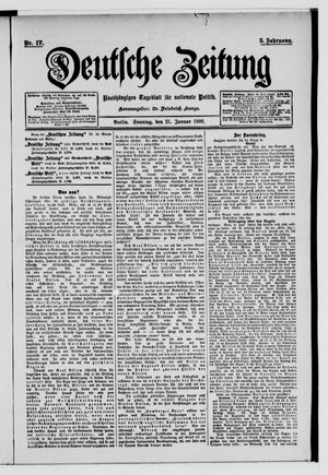 Deutsche Zeitung on Jan 21, 1900