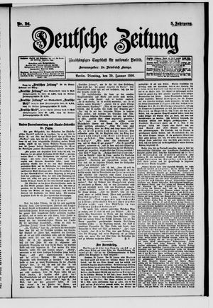 Deutsche Zeitung vom 30.01.1900