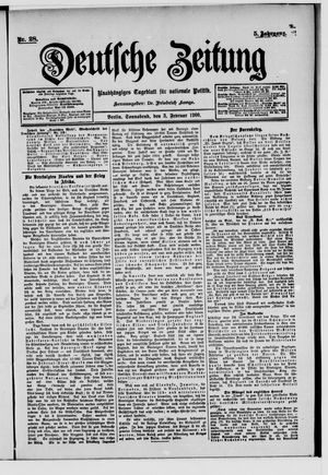 Deutsche Zeitung vom 03.02.1900