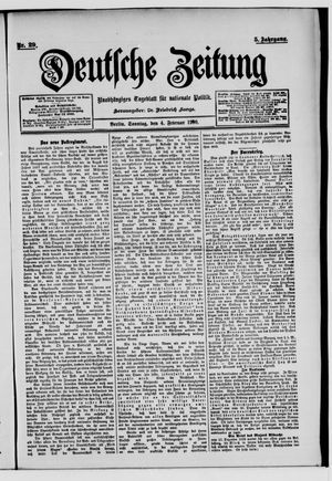 Deutsche Zeitung vom 04.02.1900