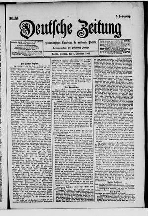 Deutsche Zeitung vom 09.02.1900