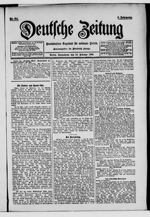 Deutsche Zeitung on Feb 10, 1900