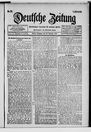 Deutsche Zeitung vom 13.02.1900