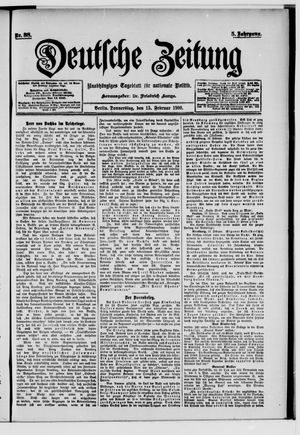 Deutsche Zeitung vom 15.02.1900