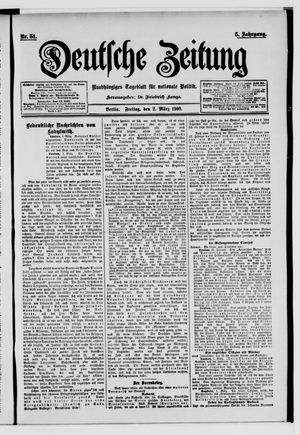Deutsche Zeitung on Mar 2, 1900