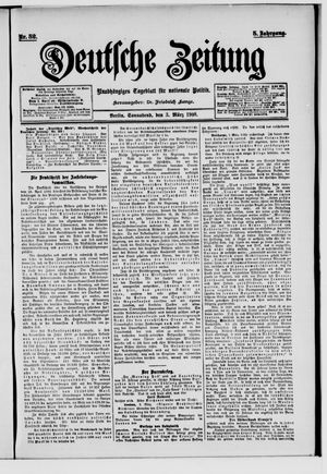 Deutsche Zeitung on Mar 3, 1900