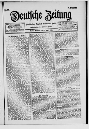 Deutsche Zeitung vom 07.03.1900