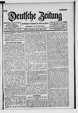 Deutsche Zeitung on Mar 10, 1900