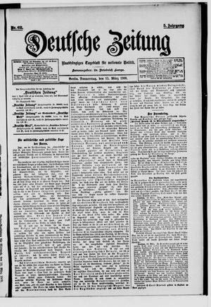 Deutsche Zeitung vom 15.03.1900