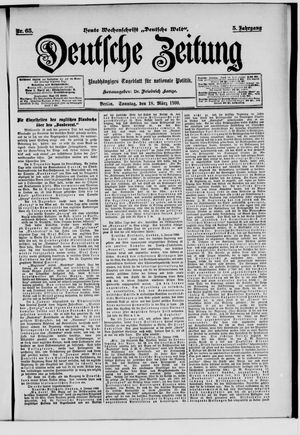 Deutsche Zeitung on Mar 18, 1900