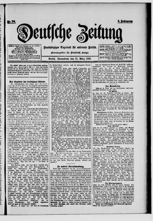 Deutsche Zeitung on Mar 31, 1900