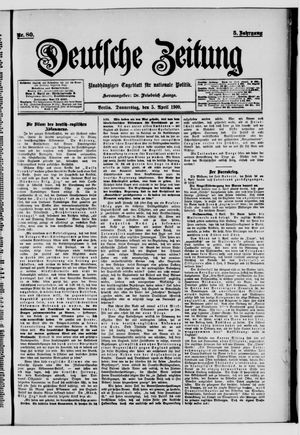 Deutsche Zeitung on Apr 5, 1900