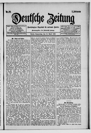 Deutsche Zeitung on Apr 12, 1900
