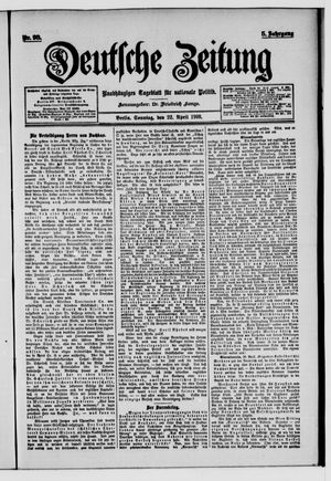 Deutsche Zeitung on Apr 22, 1900