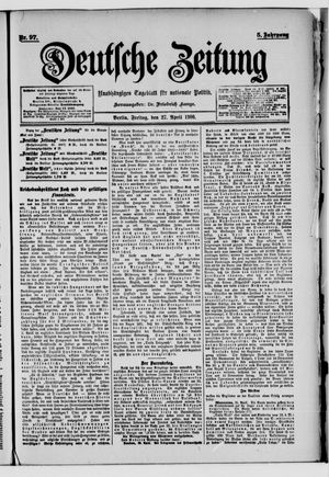 Deutsche Zeitung on Apr 27, 1900