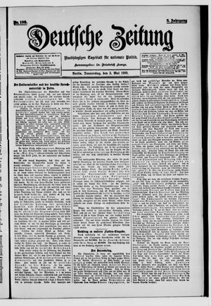 Deutsche Zeitung vom 03.05.1900