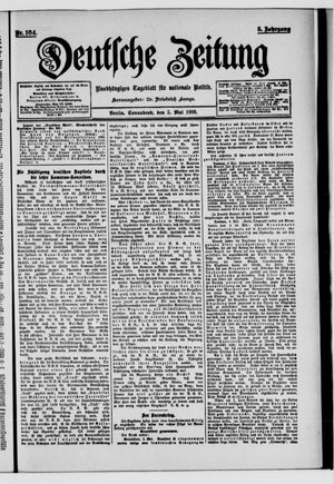 Deutsche Zeitung on May 5, 1900
