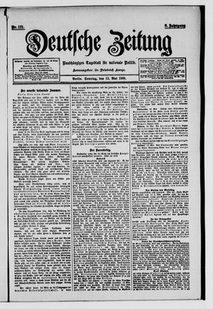 Deutsche Zeitung vom 13.05.1900
