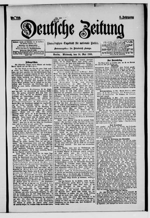 Deutsche Zeitung vom 16.05.1900