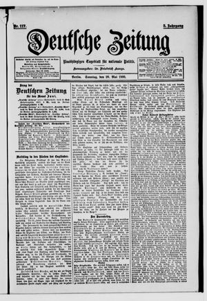 Deutsche Zeitung vom 20.05.1900