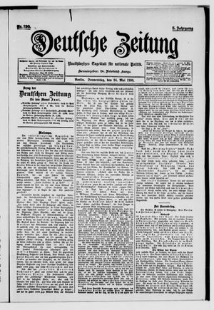 Deutsche Zeitung vom 24.05.1900