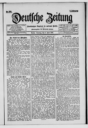 Deutsche Zeitung on Jun 3, 1900