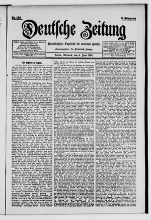 Deutsche Zeitung on Jun 6, 1900