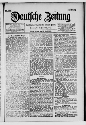 Deutsche Zeitung vom 15.06.1900