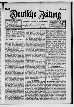 Deutsche Zeitung on Jun 16, 1900