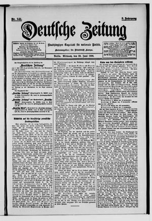Deutsche Zeitung vom 20.06.1900