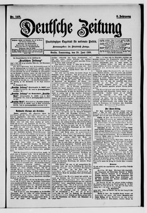 Deutsche Zeitung vom 28.06.1900