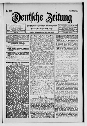Deutsche Zeitung on Jun 30, 1900