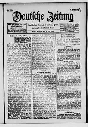 Deutsche Zeitung on Jul 4, 1900
