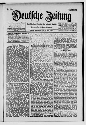 Deutsche Zeitung on Jul 7, 1900
