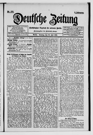 Deutsche Zeitung vom 29.07.1900
