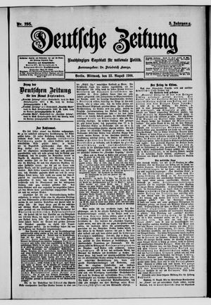 Deutsche Zeitung vom 22.08.1900