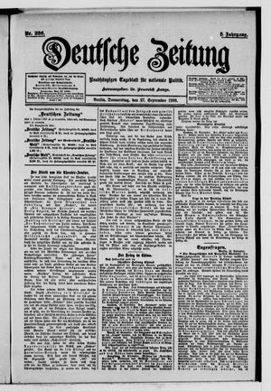 Deutsche Zeitung vom 27.09.1900