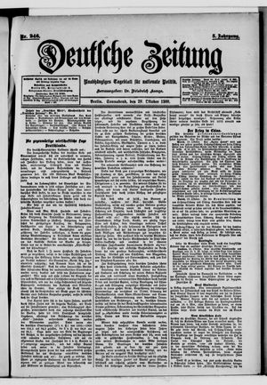 Deutsche Zeitung vom 20.10.1900